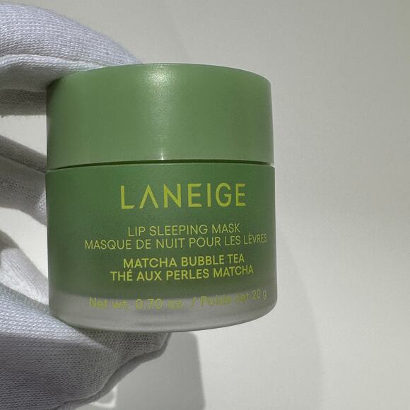 Laneige Lip Sleeping Mask Matcha Bubble Tea Lip Balm Limited Ed BNIB 20g/0.70 oz - Picture 5 of 14